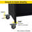 Library Cart, Rolling Book Cart With 4 Inch Lockable Wheels