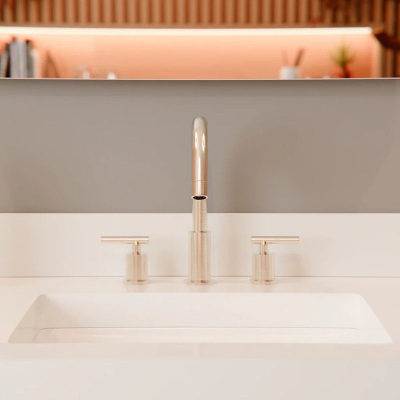 Robinet de salle de bain Waltz, Nickel brossé
