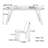Small flat ash wood rectangular dining table set-110486508