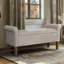 Banc de rangement rembourré