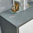 Gray + White Aluminum Shoe Storage