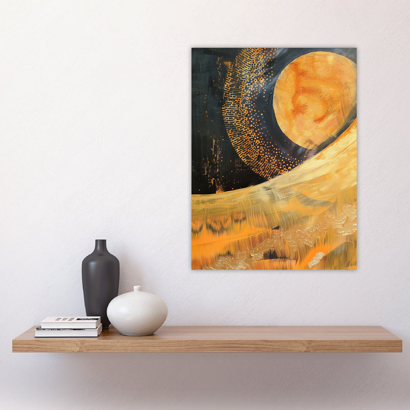 Abstract Sunrise Oil Painting Wall Art Print