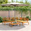 Vidaxl 4 Piece Garden sofa set made of solid acacia wood
