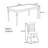 Durable table set of solid wood-111067149