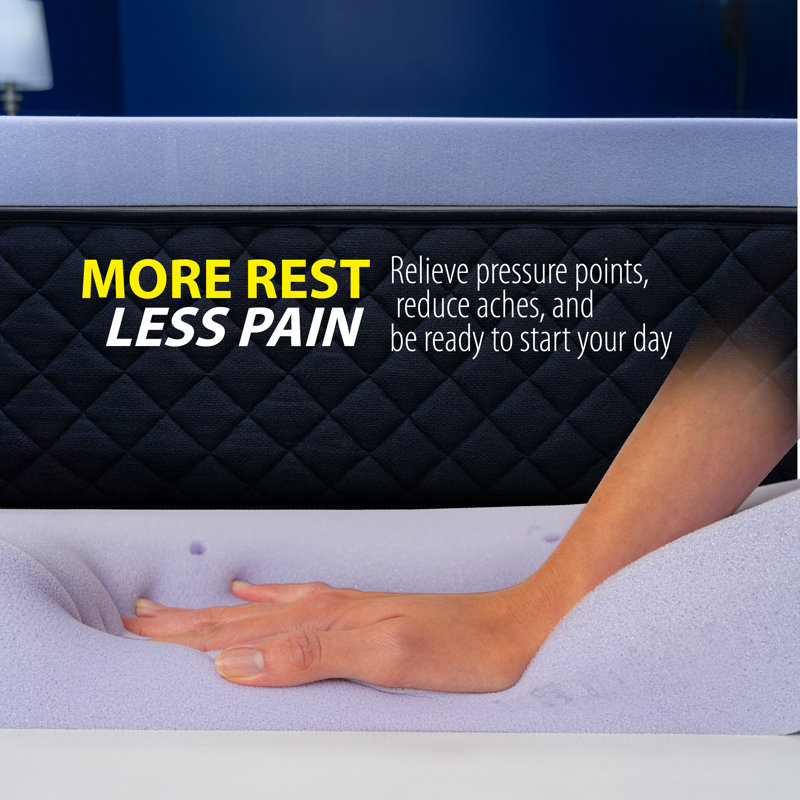 Lavender Infused 3-Inch Queen Memory Foam Mattress Topper
