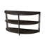 Console en forme de demi-lune avec 2 tablettes ouvertes