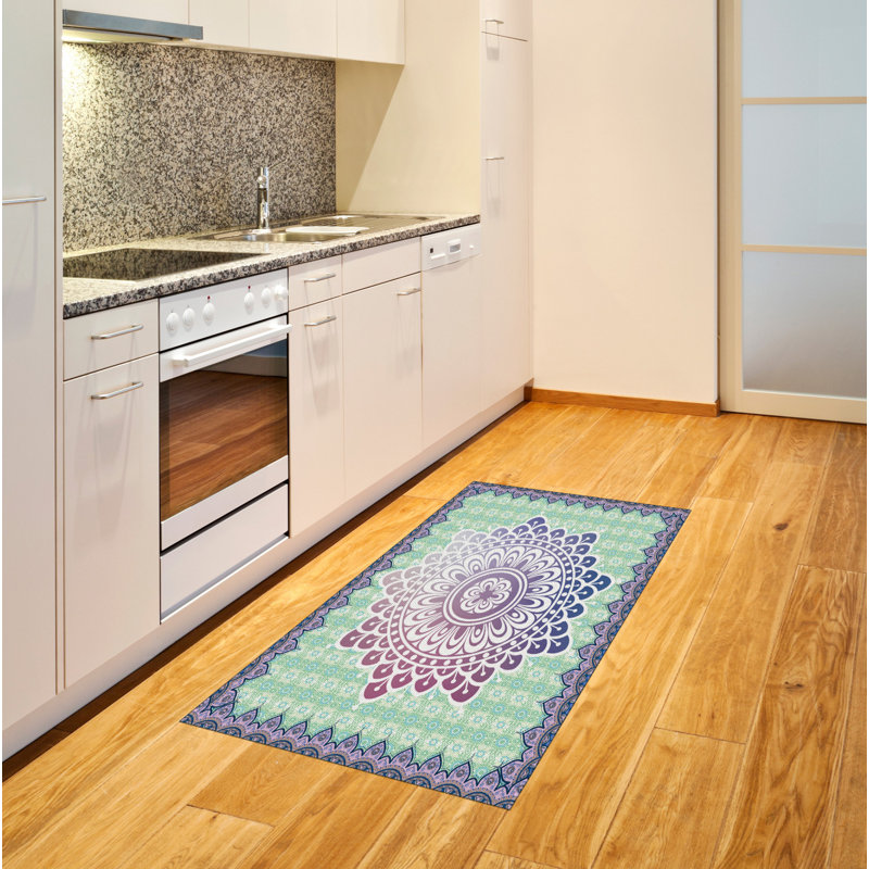 Ethnic High Density Long Fiber Poly Threads Decorative Area Rug Carpet, Rectangle 2'7" x 5'