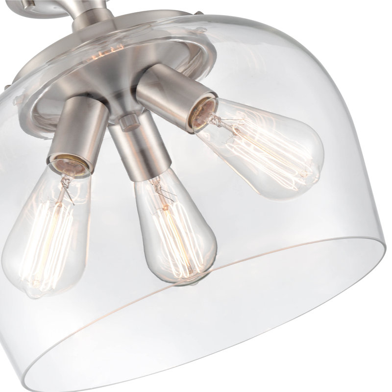 Alando Glass Semi Flush Mount