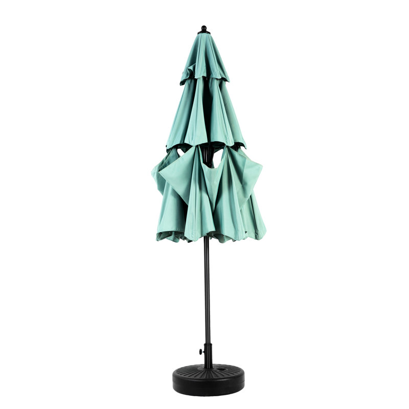 Parasol en aluminium à 3 niveaux pour terrasse de jardin