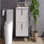 Meuble-lavabo de 30 po avec lavabo en céramique, tiroirs pleine extension, conception cannelée, glissières de tiroir à fermeture en douceur-962594757