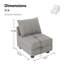 Modern Middle Seat Module For Modular Sofa Customizable Sectional Sofa-1947124076