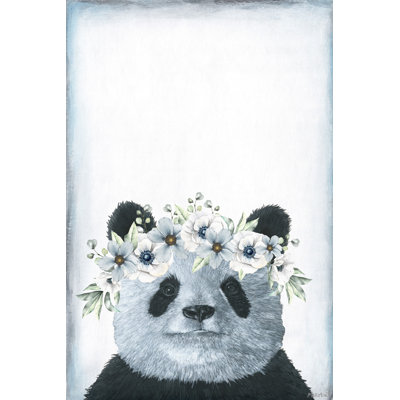 Cutie Panda Print on Wrapped Canvas