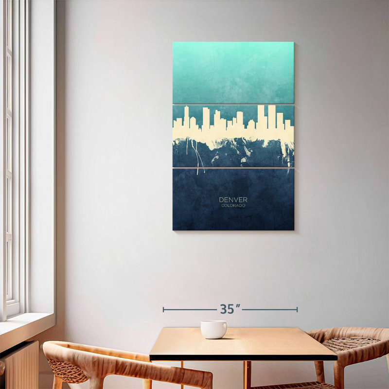 Nicci Denver Colorado Skyline VII, H 57 po x l 36 po