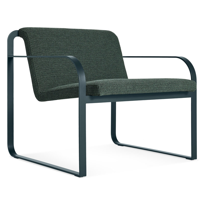 Skald Lounge Chair, Maharam Mantle in Parsley Polyeter Blend, Matte Green