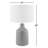 Lockwood Concrete Table Lamp with Linen Shade-104801011-104801012