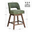Tabouret de bar pivotant en similicuir Bisto-1251283863-1251283862