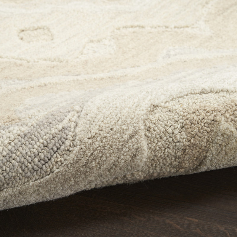 Ankica Abstract Wool Hand Tufted Area Rug, Rectangle 259 x 351 cm