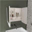 Armoire à pharmacie à miroir Luv avec tablettes intérieures, solution de rangement de salle de bain moderne et rangement