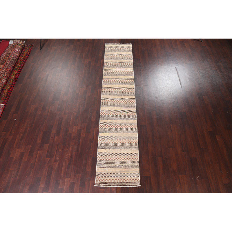 Handmade Gabbeh  Oriental Runner Rug 3x12