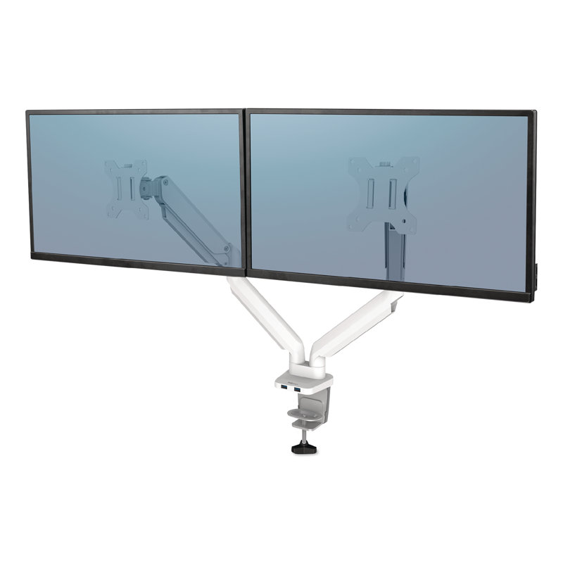 Fellowes® Multi-Screen Desktop Mount, White