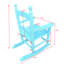 Fauteuil à bascule Blue - Structure en bois franc pour l'intérieur et l'extérieur