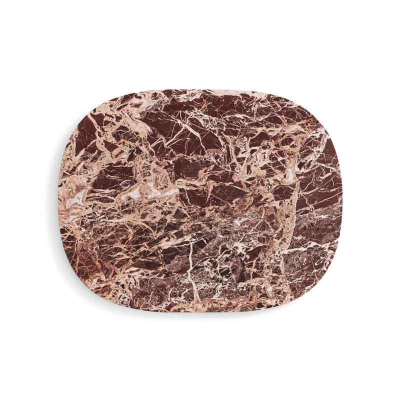Delicious Marble Decorative Tray, Cherry Marble, 1" H x 16" W x 13" D