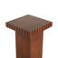Table de bout carrée en bois de pin moderne Solric Wabi-Sabi