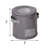 Fabric Dinnerware Storage Box with Felt Dividers Included-1052792761