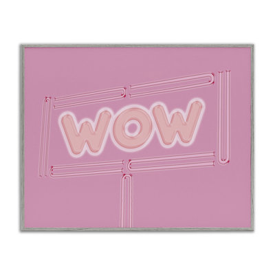 «Wow Neon Lights Style», estampe numérique par Sundance Group, LLC.