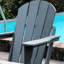 Chaise pliante toutes saisons avec double porte-gobelet et support pour téléphone, matériau gris, convient au jardin, à la piscine, au foyer. Espace facile à installer, supportant le jardin, 380 lb