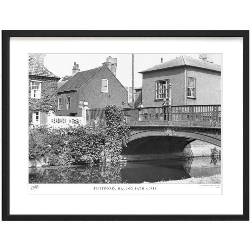 Thetford, Haling Path C1955 by Francis Frith - Single Picture Frame Print, 40cm H x 50cm W x 2.3cm D