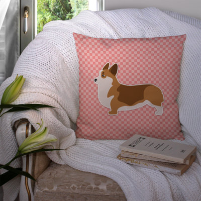 Coussin décoratif intérieur/extérieur corgi