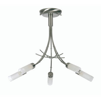 Bradner Etched Glass Semi Flush Mount