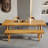 Brown Rectangular Solid Wood Butterfly Table-385853487