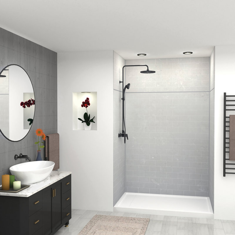 Ensemble de mur de douche durable
