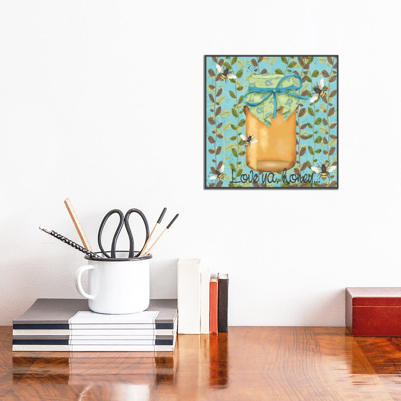 Bees And Honey II by Jade Reynolds - Wrapped Canvas Painting, 30.48 cm H x 30.48 cm W