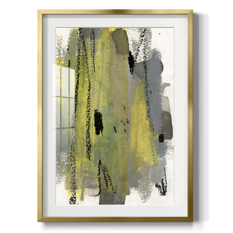 «LoftPastelI», reproduction encadrée, H 25,5 po x l 17,5 po, Doré