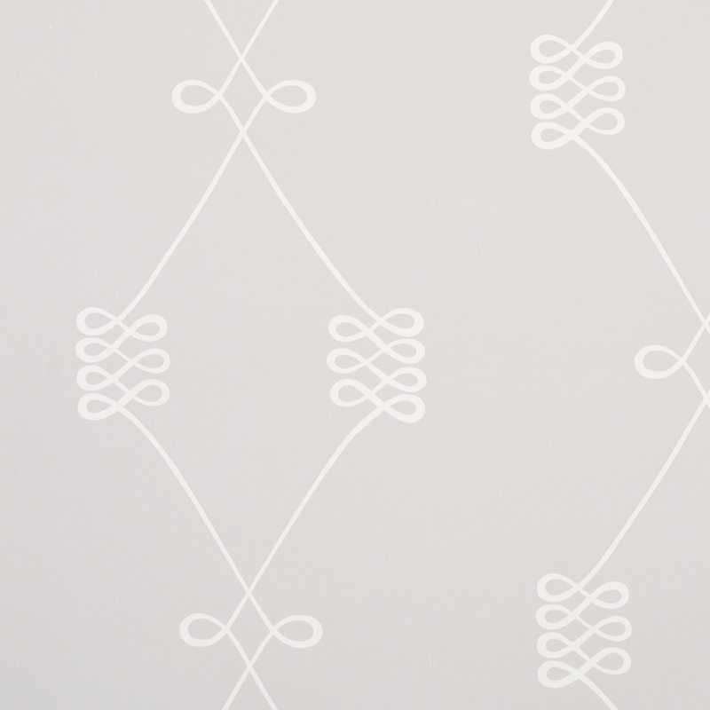 Papier peint Nicolette, Blanc / gris