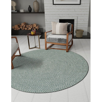Tapis contemporain Aideen - vert