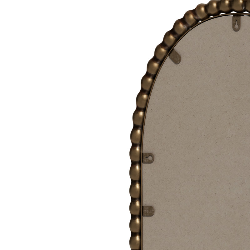 Miroir rétro Iron Art, Brun