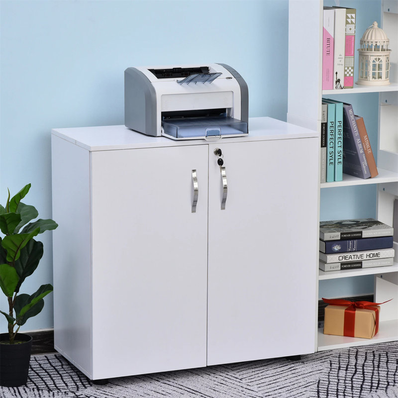 Maybrook 80cm Wide Mobile File Cabinet, White