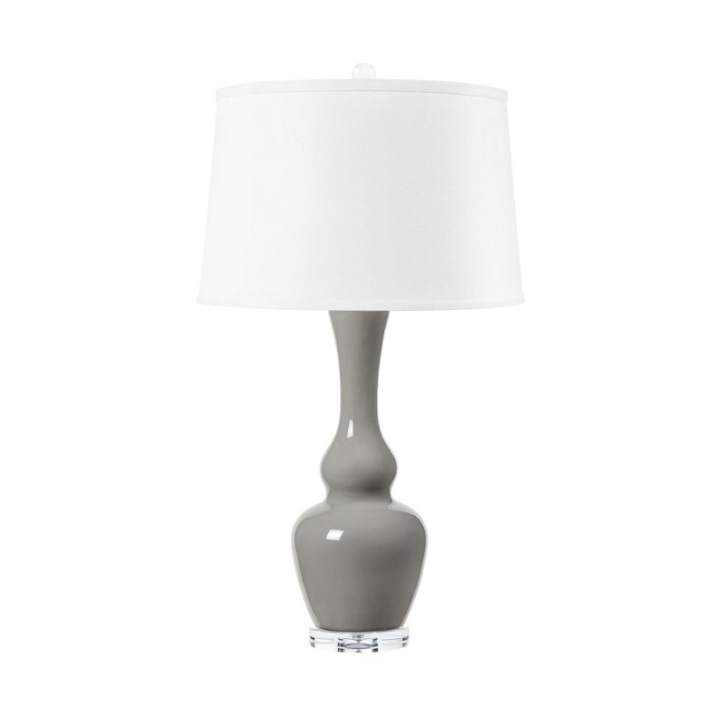 Ansonia Table Lamp, Graphite Glow