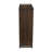 Jamestown Wide 3 Shelf Open Storage Bookshelf in Wood Grain and Black Metal Frame Mid Century Walnut-1519164321