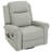 Becklin PU Leather Swivel Rocker Recliner with Massage & Heating-120922553