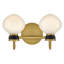Lucy 2-Light Schoolhouse Bath Vanity Fixture with Cased Opal Glass-91635844
