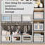 Wardrobe Clothes Organizer, Compartment Clothes Organizer With Support, Foldable Washable Laundry Drawer Organizer With Handle
