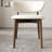 Wabi-Sabi 5Pcs Dark Walnut Round Dining Table Set-257691566-257691560