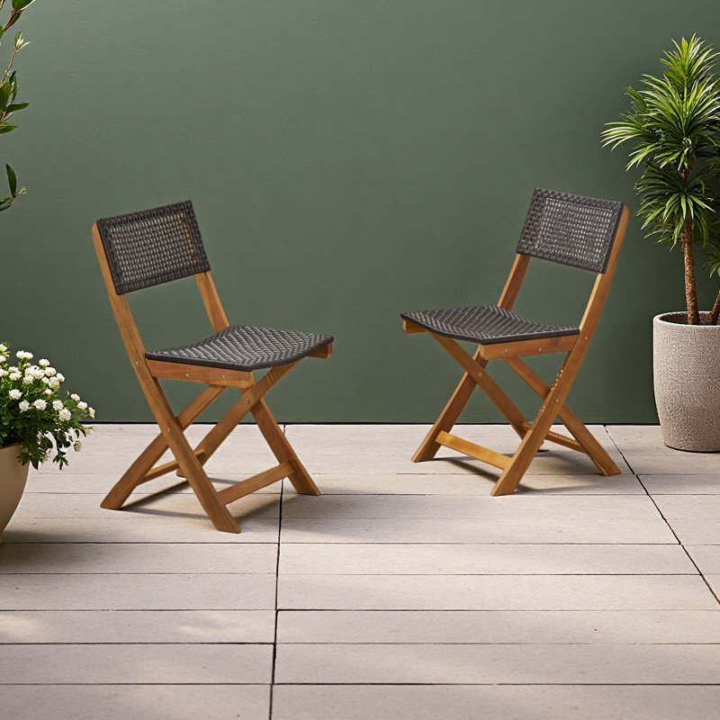 Chaise, ensemble de 2, Brun