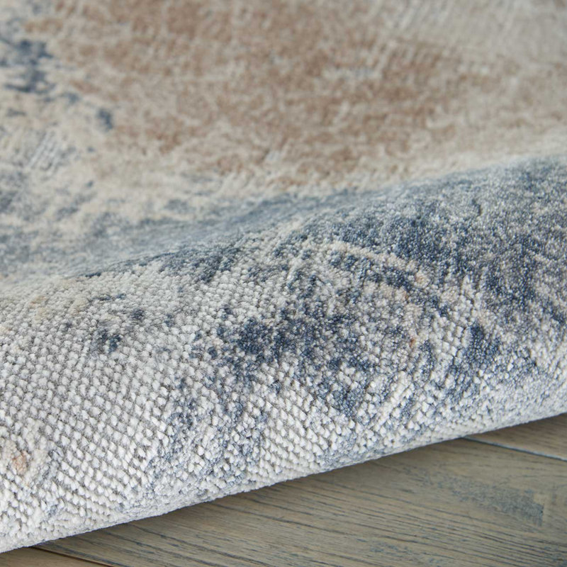 Beige Rug, 10Mm Thick Luxurious Modern Rug, Abstract Stain Resistant Rug For Bedroom, & Dining Room, Round 160 cm