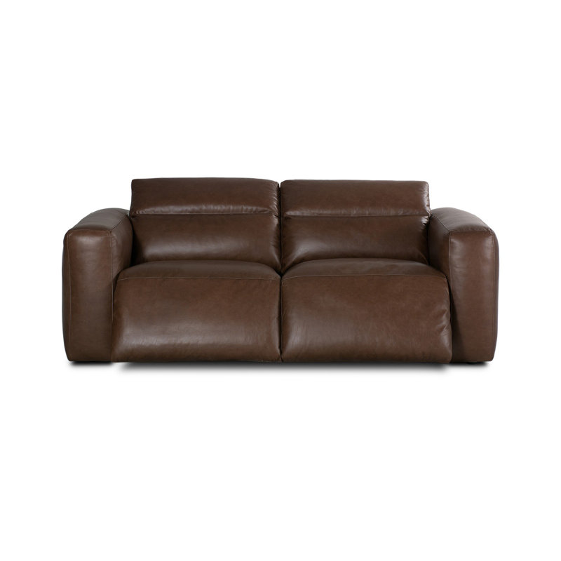 Radley 89" Power Recliner 2 - Piece Sofa, Sonoma Coco Genuine Leather